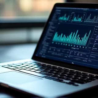 Detailed software interface preview showing data analytics