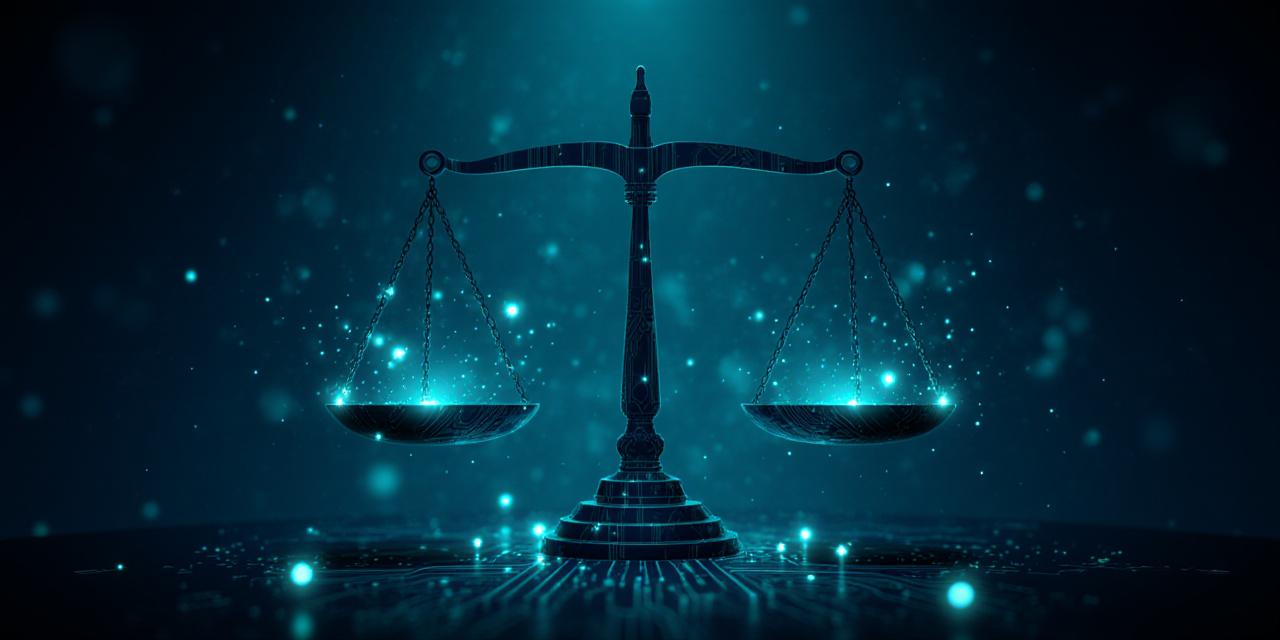 Abstract conceptualization of AI and ethics