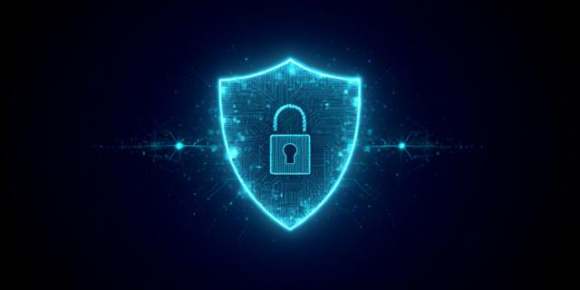 Illustration of digital data protection and privacy