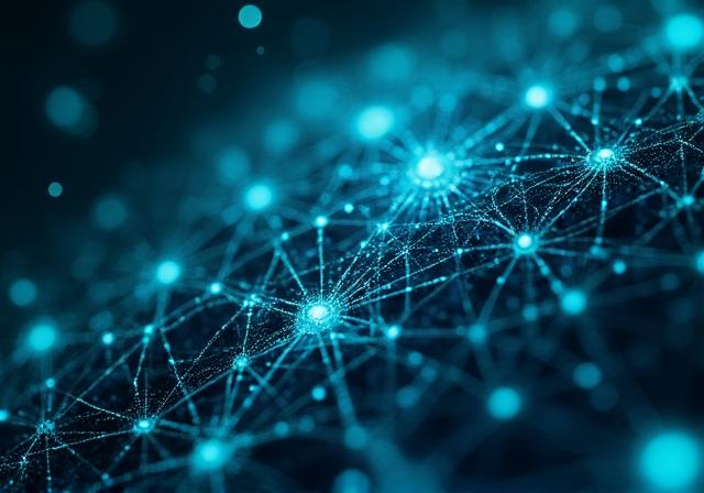 Abstract neural network visualization representing next-generation AI research